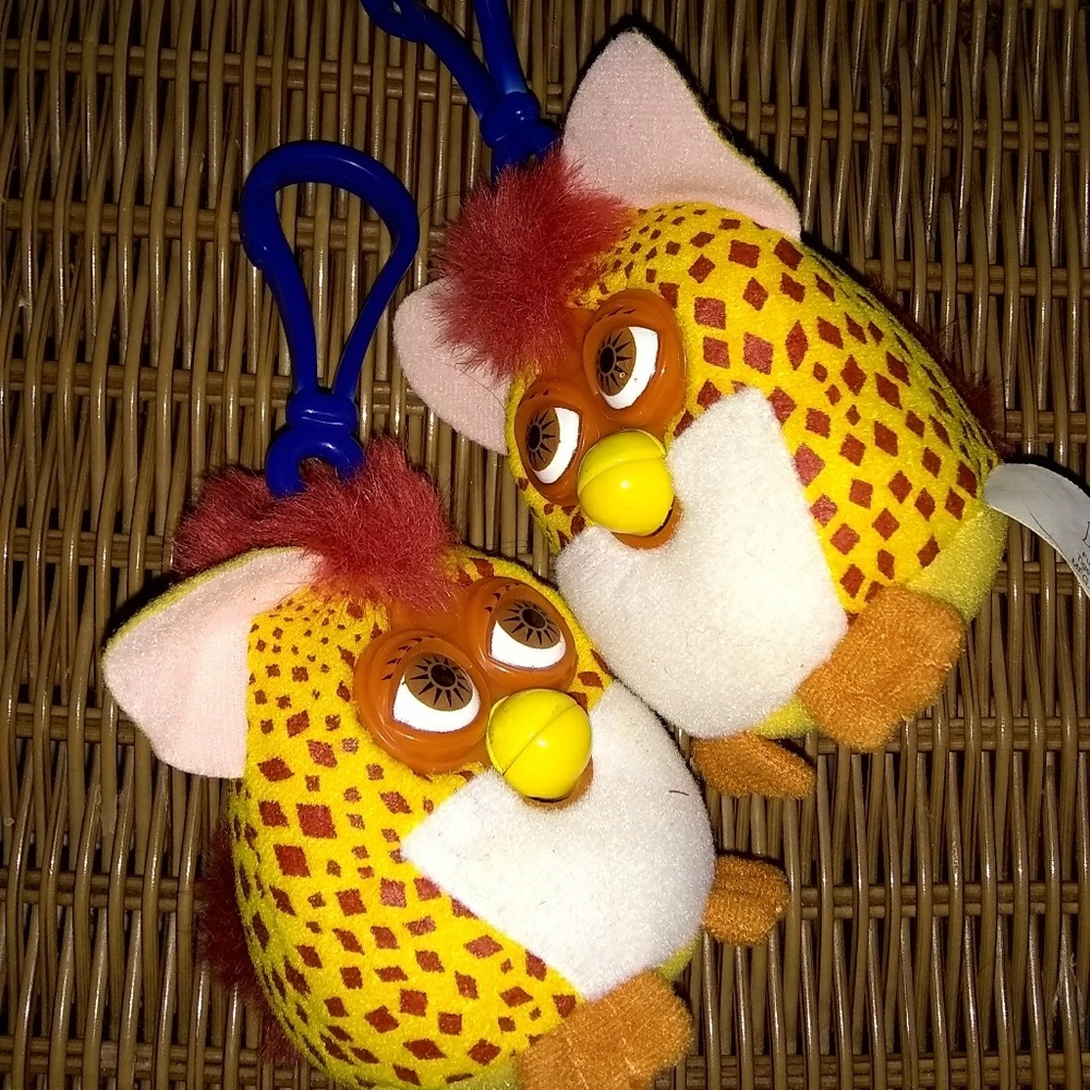 Furby plush best friend keychains 2000